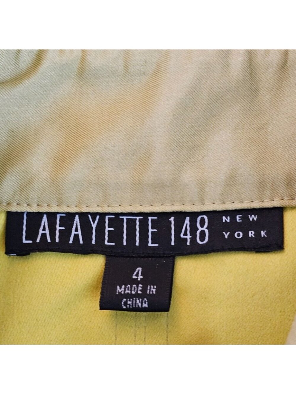 NWT Lafayette 148 Swing Jacket Womens 4 Pistachio Polished Lux Green Coat Zip - Picture 4 of 15